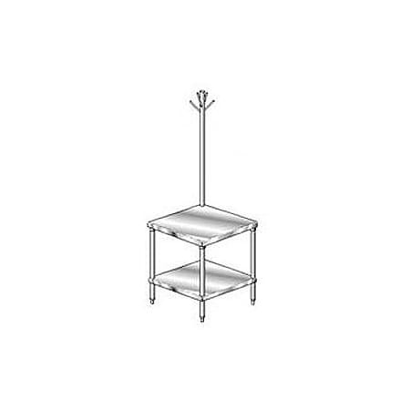 Aero Aero Manufacturing Mixer Stand W/ Utensil Rack, 16 Ga 430 Stainless Steel Top, 30"W x 30"D 4MGRU-3030